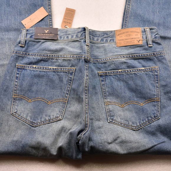 Mens American Eagle Outfitters Slim Straight Jeans - Picture 4 of 4